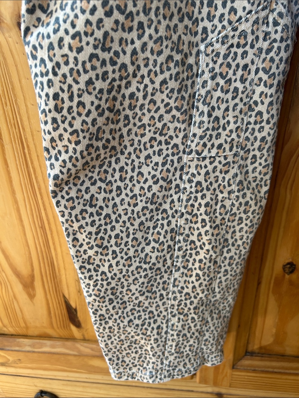 Anthropologie Pilcro Jeans The Wander Leopard Print Mid-Rise Pants 28 - Picture 5 of 10